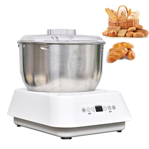 5L/7L Kitchen Flour Kneading Machine, Fully Automatic Dough Kneading Machine with Ferment Function, 15 Minutes Fast Kneading 25-38°C Thermostatic Fermentation for Kitchen Baking, Toast,7L