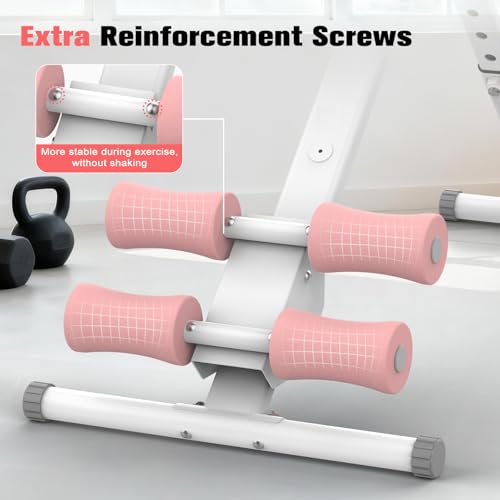 Image of RELIFE REBUILD YOUR LIFE AB Workout Machine Adjustable Ab Trainer Machine Foldable Ab Cruncher Strength Training Equipment for Home Gym, Full Body Workout Equipment 440 LBS