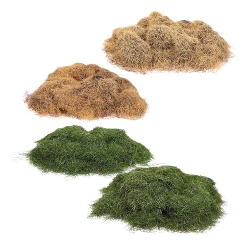 LOLIPPYY 模型 電車 草 モデル 製作 草 静的 房 ドールハウス 静的 用 ジオラマ モデル 電車 風景 用品 フェイク 用 村 レイ