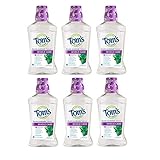 Tom's of Maine Whole Care Natural Fluoride Mouthwash, Fresh Mint, 16 oz.(Packaging May Vary) , 6...