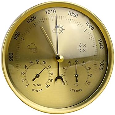 Hygrometer Thermometer,3 in 1 Dial Barometer Thermometer,Weather Station Pressure,Temperature ?Humidity Measurement,Multifunctional Barometer Instrument air Weather Suspension Embedded