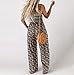 Brunch Trousers Pants for Women Summer Fall Flower Loose Fit Victorian Ruched Flare Bell Bottom Overalls Trousers Pants Unitard Womens 2025 Clothing Fashion XXL