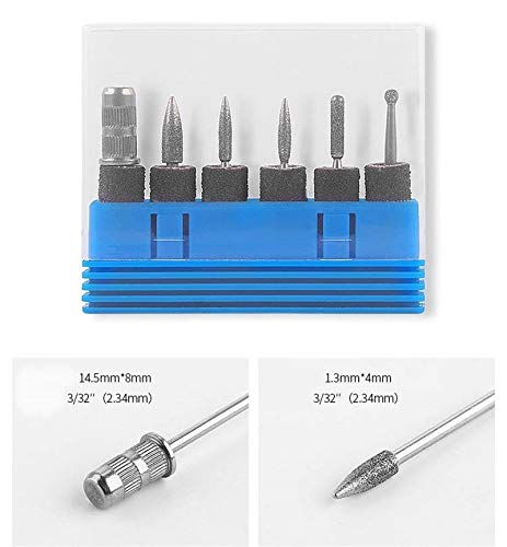 Nagelfräser für Gelnägel Acrylnägel oder Naturnägel. Diamant Bit Set für Elektrische Nagelfeile zum Schleifen Modelieren… – Bild 3