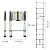 Telescoping Ladder 8FT Extension Ladders for Home, Aluminum Telescopic Extendable Ladder, Collapsible Ladder with Locking Mechanism, Multi-Purpose Ladder for Roof Ceiling Loft Rv, 330 Pound Capacity