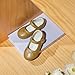 THEE BRON Toddler Mary Janes | Arch Support Leather Dress Shoes | Birthday Party Flats(AF522 Toddler,Brown/10M)