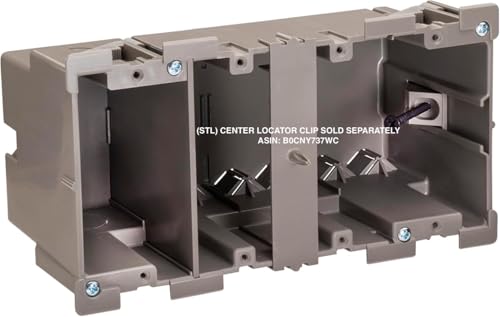 Image of SmarToggle Four Gang Retrofit Wall Box - Old Work Electrical Box for Stud or No-Stud Mount | 1-1 /2 inch Toggle Depth | Quad Device, Smart Switch, or Outlet PC Wall Box