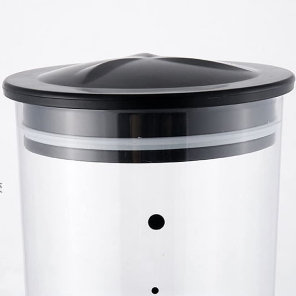 Dispensa Ampio distributore di Cereali, Ruota Rotante a Rotella a Secco stoccaggio di stoccaggio di Cibo a Secco Multiuso Fagioli da Farina d'avena secca Fruits Snack Sigillato (Color : White)
