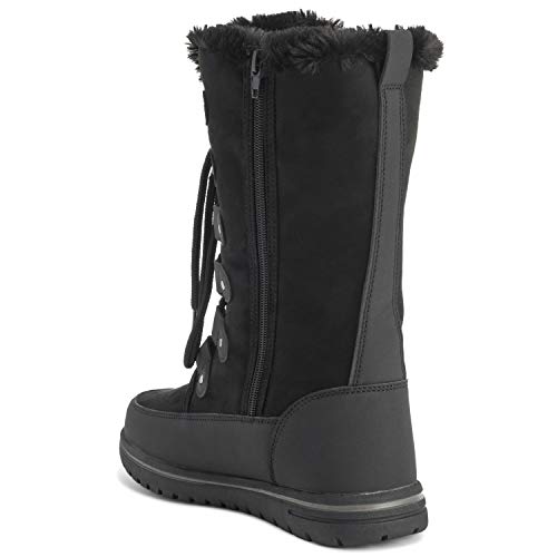 Polar Products Womens Tall Snow Warm Calf Waterproof Durable Outdoor Winter Rain Boots - 11 - BLK42 AYC0530 - Thumbnail 2