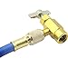 R134A Car AC Refrigerant Charge Hose Kit, R134a Charging 59'' Hose with Gauge and R134A Can Tap Valve, R134A Low Side Adapter, for R134A R12 or R22 refrigerant Ac Charge Kit