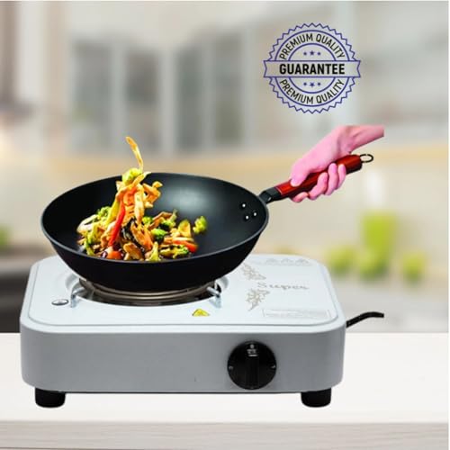 Image of Drumstone (𝐒𝐩𝐞𝐜𝐢𝐚𝐥 20 𝐘𝐞𝐚𝐫𝐬 𝐖𝐚𝐫𝐫𝐚𝐧𝐭𝐲) 2000W Electric Hot Plate Stainless Steel, Portable G-Coil Burner with Adjustable Temperature Control, Fast Heating Stove for Home & Camping