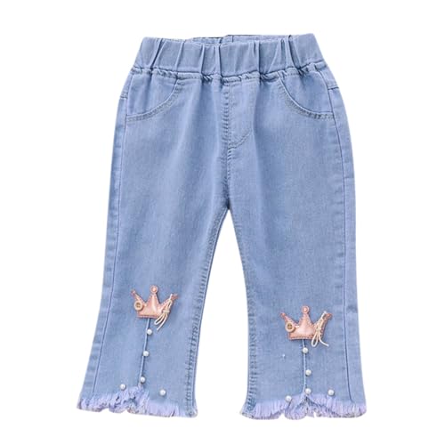 Kids Softball Leggings Pants Toddler Kid Pants Jeans Soft Elastic Waist Denim Pants Pants Size 12 Girls
