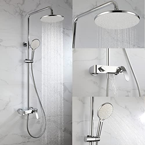 Mitigeur de douche avec bec cascade pour en finir avec le calcaire