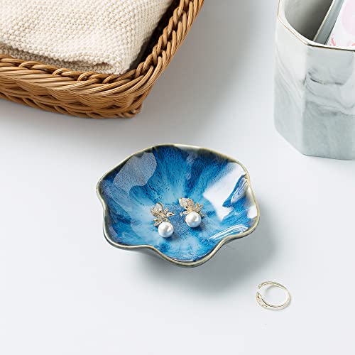 Image of BEUNAIZER Jewelry Dish Tray, Ring Dish, Ceramic Trinket Tray, Key Bowl