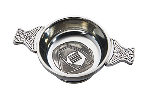 Wentworth Pewter - Standard Charles Rennie Mackintosh Pewter Quaich Whisky Tasting Bowl Loving Cup Burns Night