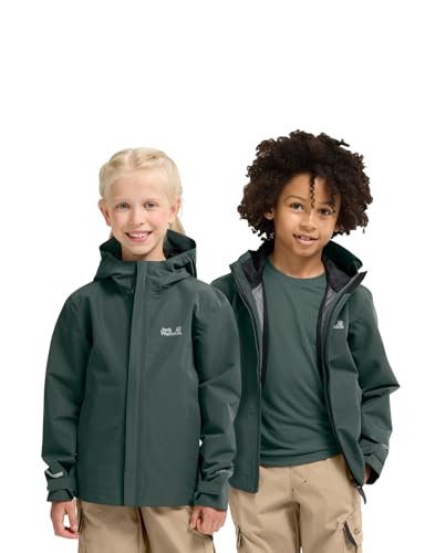 Veste imperméable enfant Jack Wolfskin Haze 2l Jkt K pour randonnée et pluie
