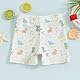 Felcia Badeshorts für kleine Jungen, leger, elastischer Bund, Dinosaurier-Druck, Badehose für Babys und Kleinkinder, Badehose für den Sommer, Cremefarben/Weiß, 6-12 Monate