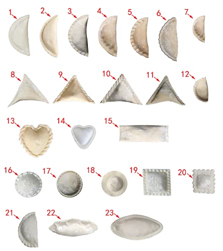 TXMACHINE Dumpling Mold - Silver Stainless Steel Half Moon - Empanada, Perogi, Samosa, Ravioli, Spring Roll Mold for Automatic Dumpling Maker Machine