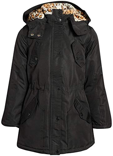 Urban Republic Girls Fur Lined Parka - Heavyweight Durable Jacket with Hood, Size
