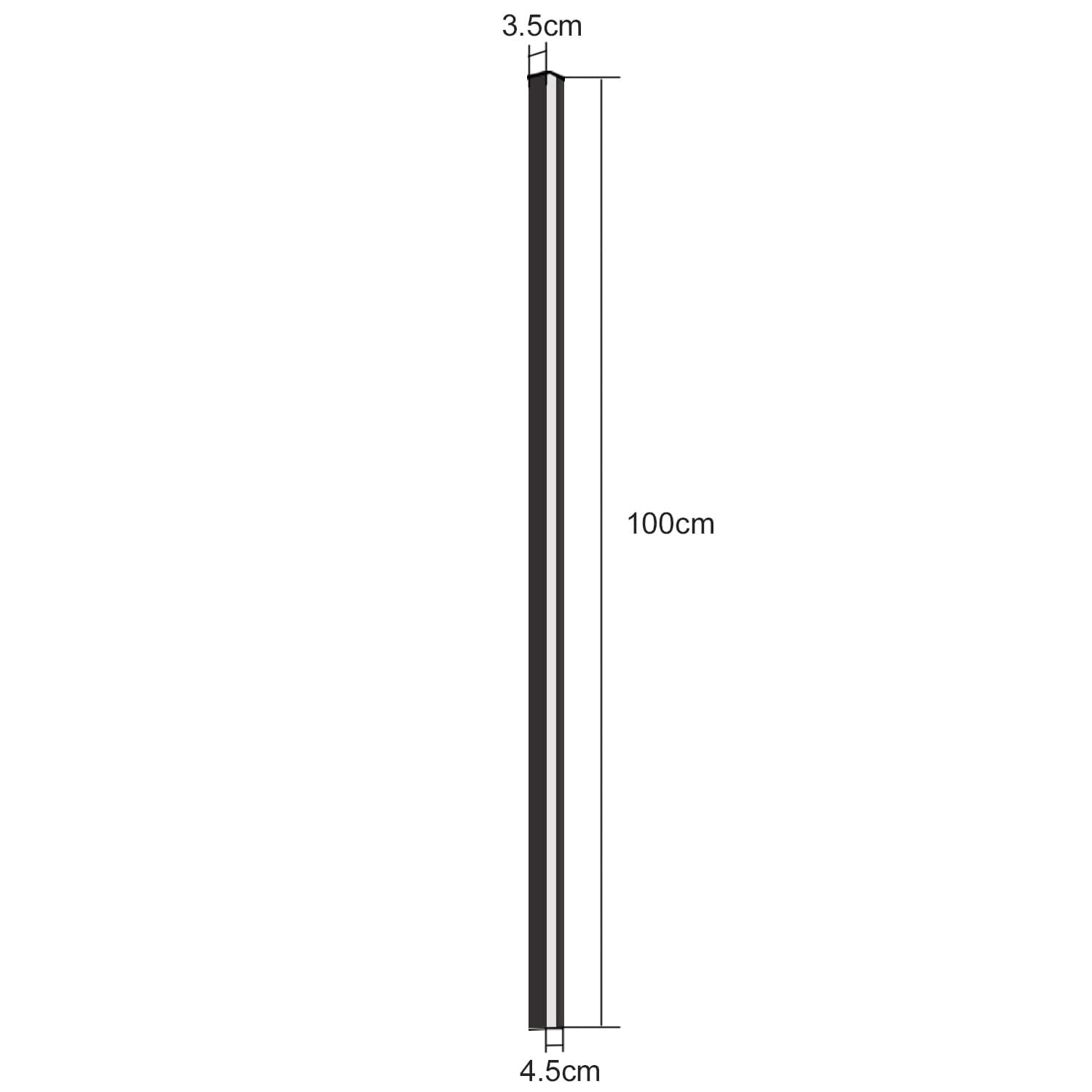 ZMH 2ER LED Wandleuchte innen Wandlampe - 100CM Schwarz Modern Flurlampe Schwenkbar Design Treppenhauslampe Indirekt Dimmbar Warmweiß Wandbeleuchtung für Wohnzimmer Schlafzimmer Flur Treppenhaus Bett