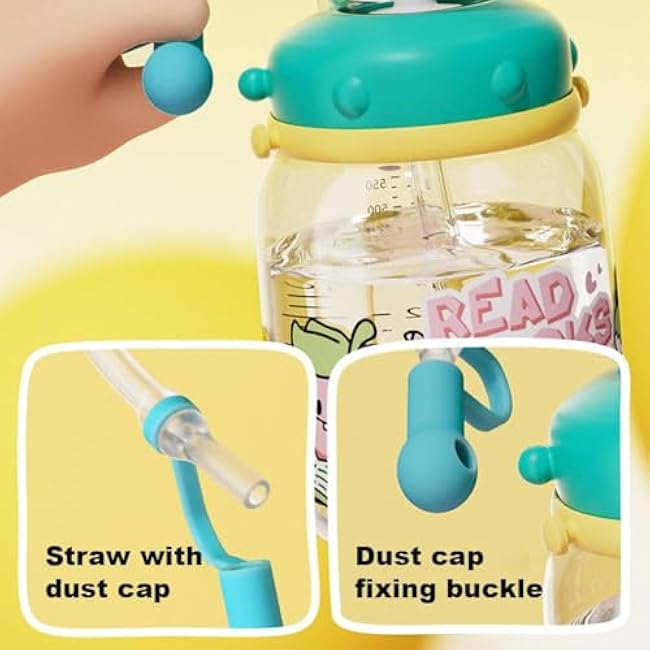 18oz Whale Design Water Cup with Fun Fountain Effect,Drinking Cup With Whale Squirt,Whale Fountain Tumbler No Spill,Cute Water Bottle with Lids and Straws,Creative Whale Spray Sippy Cups (Green)