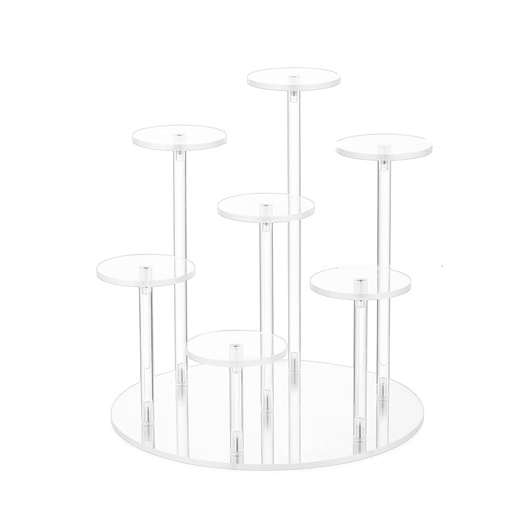 CTRLZS Acrylic Dessert Display Stand Jewelry Cake Perfume Storage Rack Birthday Cupcake Display Rack Toy Organizer Transparent