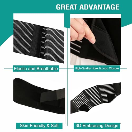 Image of Evissa Maternity Belt Pregnancy Support, 4 In 1 Breathable Pregnancy Belly Support Band for Abdomen Pelvic Waist and Back Pain, Adjustable Belly Brace for Pre and Postpartum Band