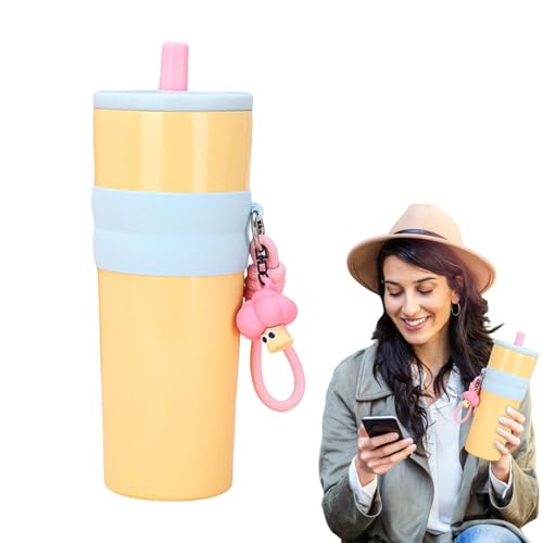 Taza térmica para café – Taza térmica de acero inoxidable de 800 ml – Vaso aislante reutilizable para salidas de playa, boda, gimnasio de viaje