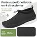 Imagen de Mishansha Escarpines Hombre Mujer Agua Zapatillas de Agua Zapatos Playa Secado Rápido Escarpines para Piscina Mar Surf Acuáticos Negro