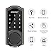 [2020 Newest] Smart Deadbolt, SMONET Bluetooth Door Lock Keyless, Touchscreen Keypad, Auto Lock, Remote Sharing, Send Ekeys, Free APP Monitoring, Easy to Install for Home, Hotel, Apartment, Black