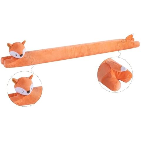My OLi 36" Under Door Draft Stopper Stuffed Fox Heavy Duty Door Draft Blocker Noise Dust Wind Stop Soundproof Energy Saver for Indoor Home Children's Room Cover