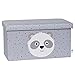 LOVE !T STORE !T – Sitzbox mit Stauraum für das Kinderzimmer – Sitzbank für Kinder – Spielzeugkiste Aufbewahrungsbox – 65x35x35cm – KOALA – hellgrau / grün