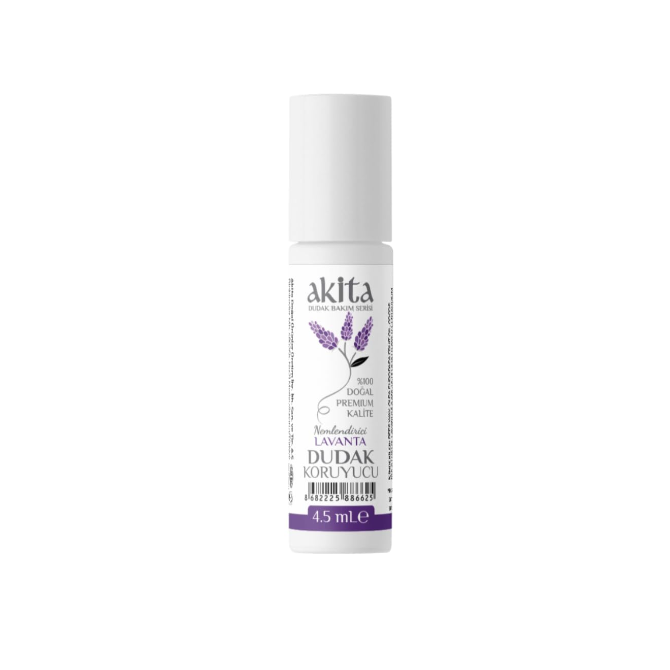 Akita% 100 Doğal Ruj (Lip Balm) Lavanta 4.5mL