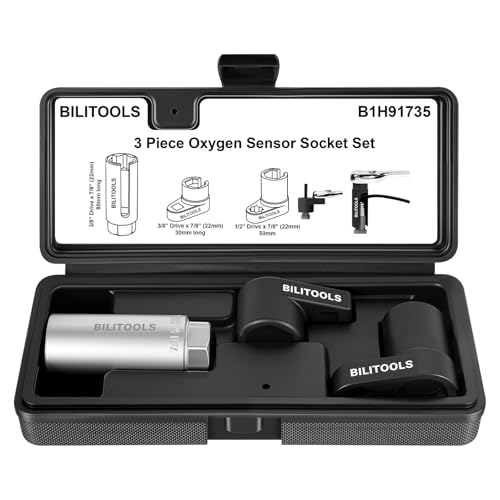 BILITOOLS 3PC O2 Oxygen Sensor Socket Set