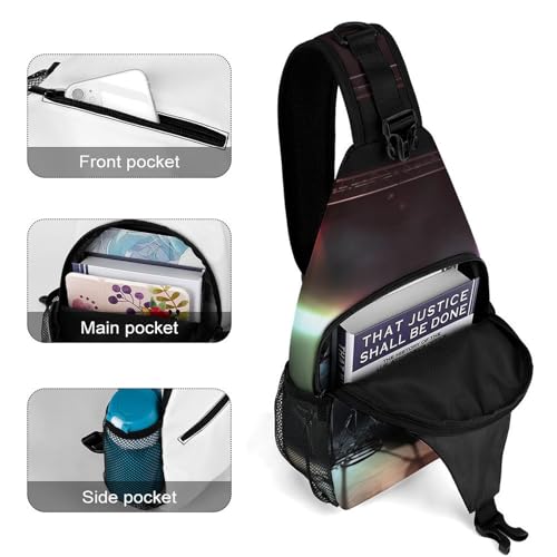 Morrales bolsa tipo sling para senderismo y uso casual miniatura 4