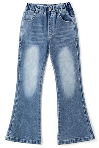 Pantalon évasé fille 18 mois 14 ans jean skinny extensible à ceinture élastique souple