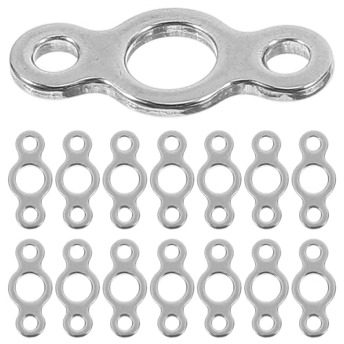 GLEAVI 20 Peças Clipes De Pesca De Aço Inoxidável Acessórios De Pesca Clipes Fixadores Conector