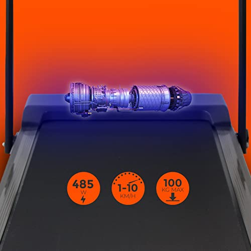 Bonplus BP | Ultraslanke Opvouwbare Loopband | tot 10 km/u | 12 Centimeter in Hoogte | Opvouwbaar en Gemakkelijk op Te Bergen | Maximaal Gewicht 100kg | Loopband Slim - Afbeelding 3