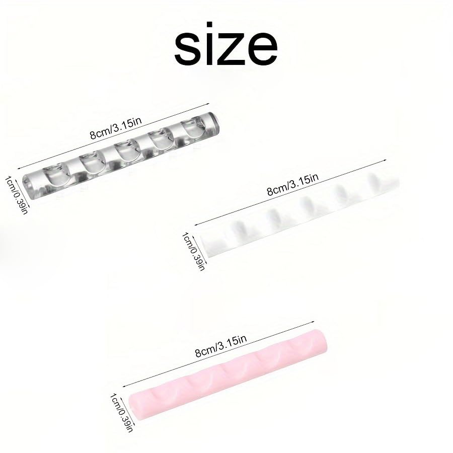 Image of 4 Pack Paint Brush Holder Rest Mini Acrylic Portable Stand Storage Rack for Paint Brushes Set Oil Painting Watercolor Paintbrushes Makeup Nail Art Pen Pencil Miniature Detailing Drawing
