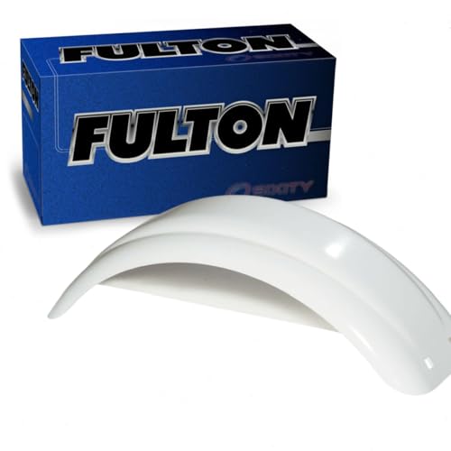 Fulton Trailer Fenders Plastic Fender, 8-Inch -12-Inch Tire Size, White #008540