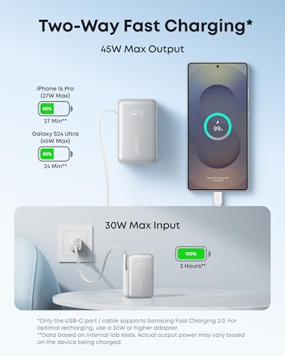 Amazon.com: Anker Nano Retractable Power Bank with 2 in 1 Wireless