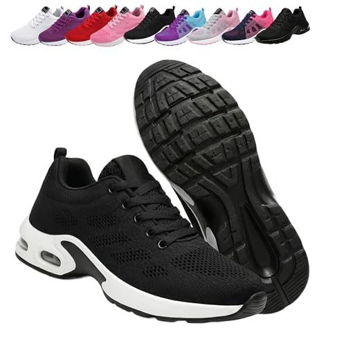 12 Hour Shift Shoes For Women Men–Orthopedic Walking Sneakers with Air Cushion, Breathable Mesh,...