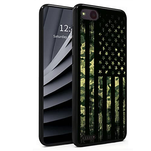 BWEGRHE Slim Case for ZTE Tempo X (N9137), for Blade Vantage (ZTE Z839) TPU Bumper Phone Case with Military Camouflage Flag Pattern Designed, Soft Rubber Silicone Case Cover for ZTE Tempo X