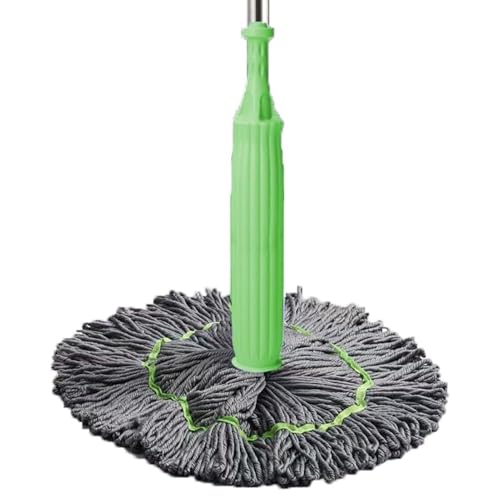 Trapeadores giratorios para limpieza de pisos,Trapeador para limpieza de pisos - Trapeador giratorio deshidratado para piso de baño - Fregona de microfibra de mango largo para bañera, inodoro y sala d