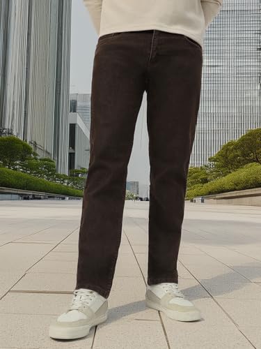Image of NeoStreak Men's Regular Fit Washed Jeans Stretchable