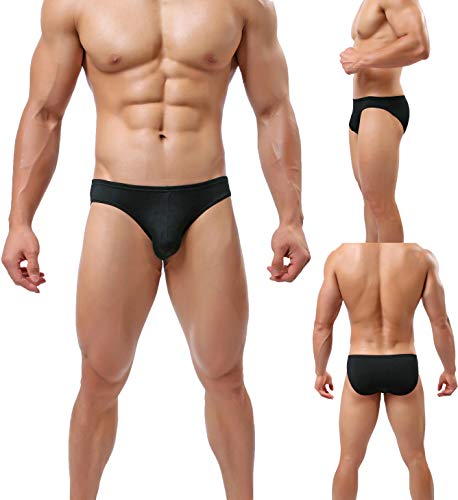 LSAMDIR Mens Bikini Briefs Silky Modal Microfiber Underwear2