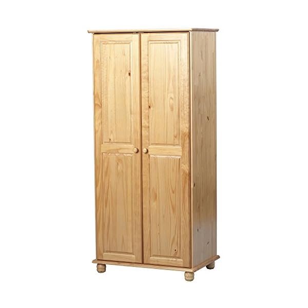 Seconique Sol Antique Pine Bedroom Furniture Wardrobes Drawers Bedside Desk Sets#2 Door Wardrobe
