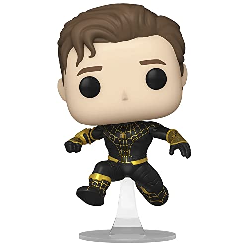 Funko Pop Marvel's Spiderman No Way Home: (Black/Gold) (Unmasked) Figure (AAA Anime Exclusive)