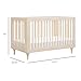Babyletto Lolly 3-in-1 Baby Crib Convertible to Toddler Bed & Daybed - GREENGUARD Gold Certified - 4 Adjustable Heights - Includes Toddler Conversion Kit - Made of 100% Solid Wood - Washed Natural