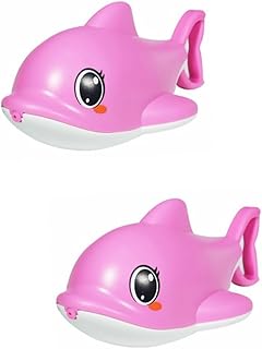 TOYANDONA 2 Peças Brinquedos Para Crianças Brinquedos Para Bebês Brinquedos De Banho De Golfinho Brinquedos De Banho Tipo Puxar Brinquedos Para Bebês Brinquedos De Banho Infantis Brinquedos