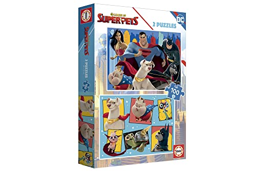 Educa - 2 x 100 DC League of Super-Pets, Assorted, 100 piezas - Image 2